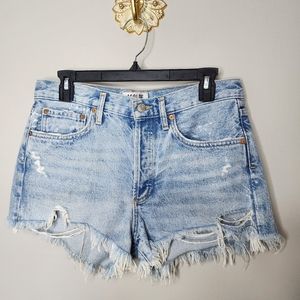 AGOLDE Distressed Jean Shorts - size 26